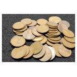 (50) 1915 Lincoln Cents