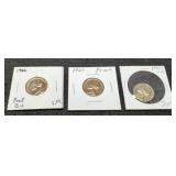 (3) Proof Jefferson Nickels 1960, 62, 75-S