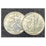 (2) W. Liberty Half Dollars 1944-D&S