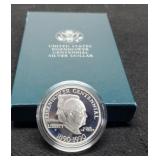 1990 Proof Silver Dollar Eisenhower w/ Case & COA