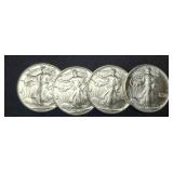 (4) 1991 Silver Eagles