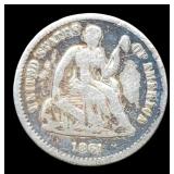 1861 Liberty Seated Half Dime