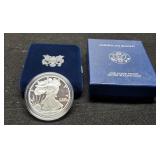2005-W Proof Silver Eagle w/ Case & COA