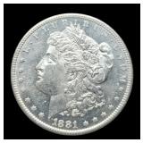 1881-S Morgan Dollar MS64+ DM Cameo PL