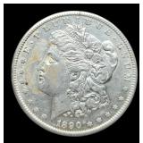 1890-S Morgan Dollar AU