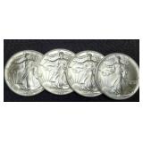 (4) 1991 Silver Eagles