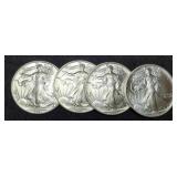 (4) 1991 Silver Eagles