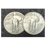 (2) S. Liberty Quarters 1930-P&S