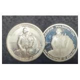 (2) 1982 G. Washington Comm. Silver Half Dollars