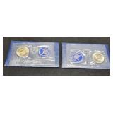 (2) Silver Ike Unc. Dollar 1972-S, 1973-S