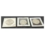 (3) F. Half Dollars 1953-D, 54-P&D