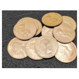 (12) G. Britain Large Cents 1960