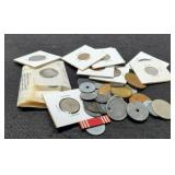 Lot w/ Tokens, Trade, Tax, Foreign, Military Etc.