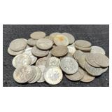 (50) Silver Roosevelt Dimes
