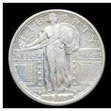 1917-D V1 S. Liberty Quarter