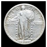 1917-D V2 S. Liberty Quarter