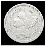 1874 Three Cent