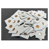 Lot w/ 69 L. Cents 1945-1955-S In 2x2