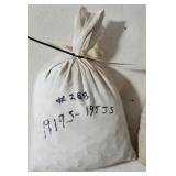Bag Of 5,000 Wheat Cents 1919-S - 1955-S