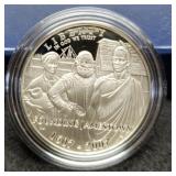 2007 Proof Silver Dollar Comm. Jamestown w/