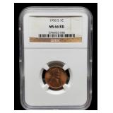 1950-S Slab Lincoln Cent NGC MS66 RD