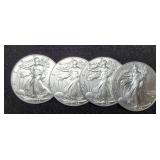 (4) 2022 Silver Eagles