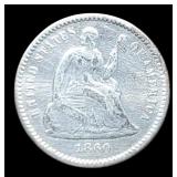 1860 Half Dime MS63 Sharp High Grade
