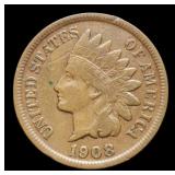 1908-S Indian Head Cent F