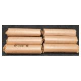 (6) Rolls S Mint L. Cents 3-1944, 46, 52, 53