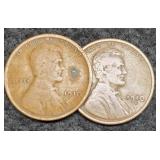 (2) 1910 Lincoln Cents P&S