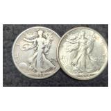(2) W. Liberty Half Dollars 1934-P&D