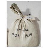 Bag Of 5,000 Wheat Cents 1909-1939