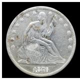 1876 Liberty Seated Half Dollar