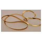 14 Kt. Gold 16" Necklace 3.1 Grams