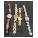 4 Ladies Wrist Watches: