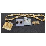 Napier 20" Necklace & 4 Sets Of Ear Rings