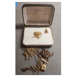 Watch Fob,Necklace,Earring