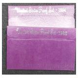 2 Proof Sets: 1984, 1986