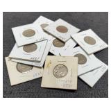 12 - Different Date Buffalo Nickels 1926-1937