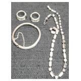4 Pc. Rhinestone Set