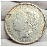 1921-D Morgan Dollar AU