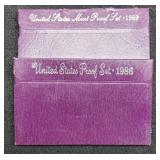 2 Proof Sets: 1986, 1989