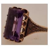 14 Kt. Gold Tested w/ Large Stone,