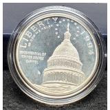 1994-S Proof Silver Dollar Comm. U.S. Capitol w/