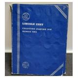 1941-1978 Lincoln Cent Album w/ 85 Different Coins