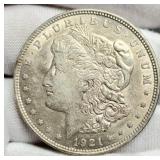 1921 Morgan Dollar AU
