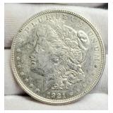1921-D Morgan Dollar AU