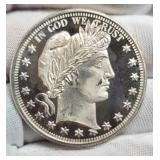 1 Troy Oz. Silver Liberty Head Round