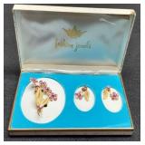 3 Matching Rhinestone Jewelry Set