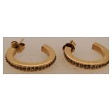 14 K Gold Earrings 1.9 G